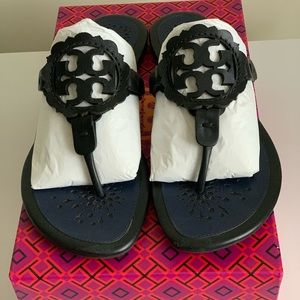 Tory Burch Miller Scalloped Leather Sandal